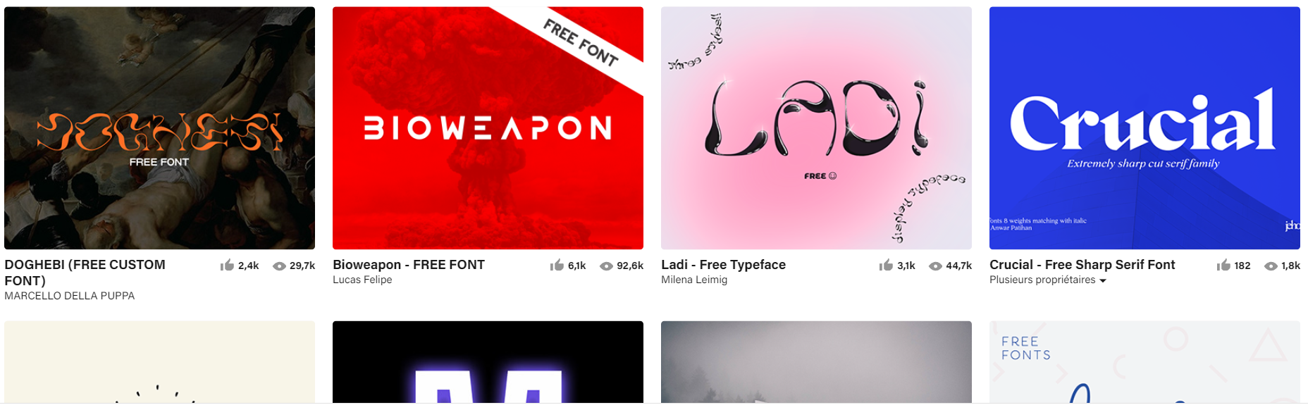 Image de Behance (site de fonts libre de droits)